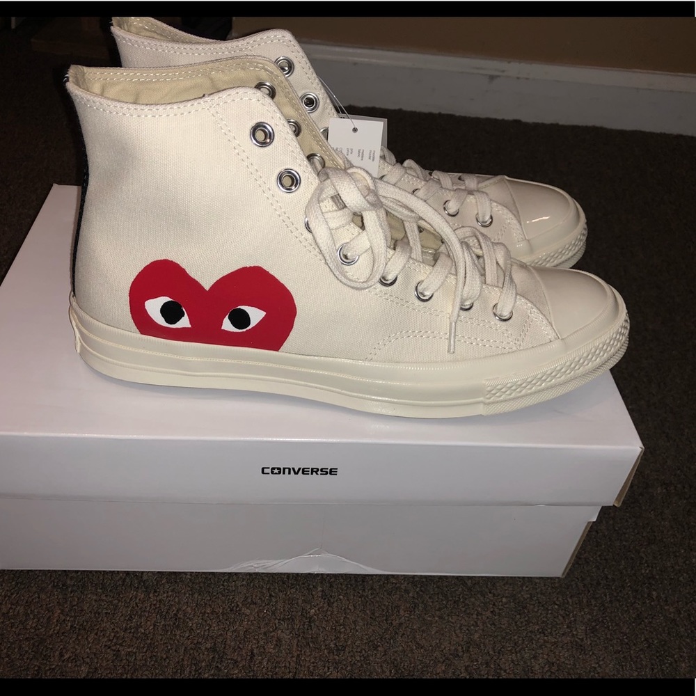 White on White Comme des Garcons Chuck Taylor’s